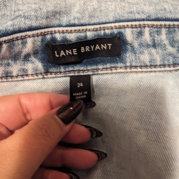 Distressed Acid Wash Jean Jacket SZ 24 - Picture 14 of 14